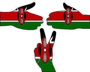 Image showing Kenya hand signal