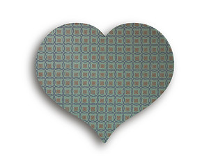 Image showing Heart of vintage cloth