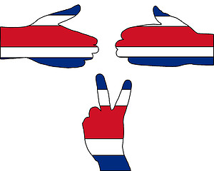 Image showing Costa Rica hand signal