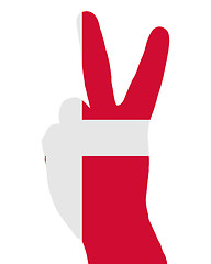 Image showing Danish finger signal