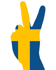 Image showing Swedish finger signal