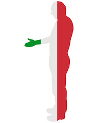 Image showing Italian handshake