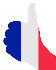 Image showing French hand signal