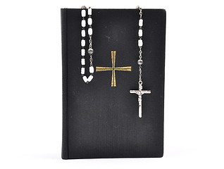 Image showing Prayer book with chaplet