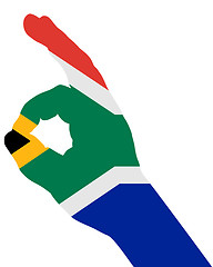 Image showing South African finger signal