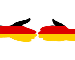 Image showing German handshake