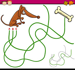 Image showing path or maze cartoon game