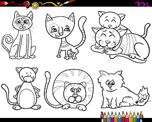 Image showing people with pets coloring page