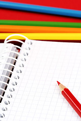 Image showing Pencils and agenda