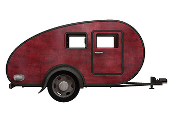 Image showing Red Camper