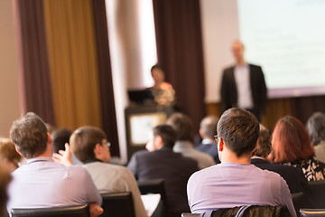 Image showing Speaker at Business Conference and Presentation