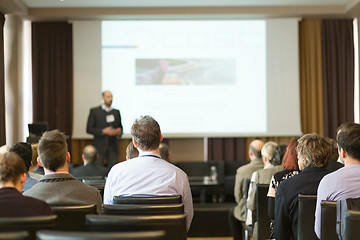 Image showing Speaker at Business Conference and Presentation