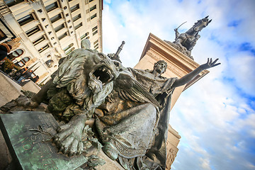 Image showing Close up of Monument to Victor Emmanuel II