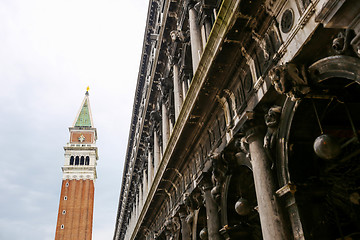 Image showing Saint Mark bell tower on Piazza San Marco