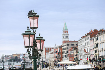 Image showing Street lamp at Riva degli Schiavoni 