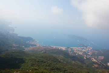 Image showing Montenegro, Rafailovici. view on sea beach