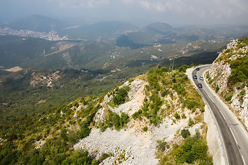 Image showing The mountain road in Montenegro.