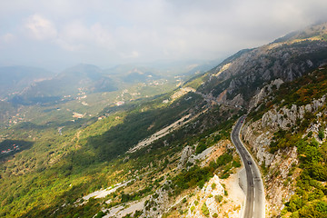 Image showing The mountain road in Montenegro.