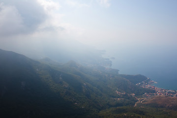 Image showing Montenegro, Rafailovici. view on sea beach