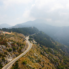 Image showing The mountain road in Montenegro.