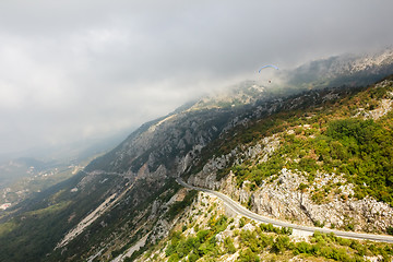 Image showing The mountain road in Montenegro.