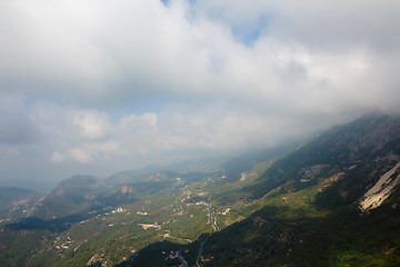 Image showing The mountain road in Montenegro