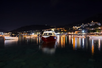 Image showing The fishing boats on the beach.