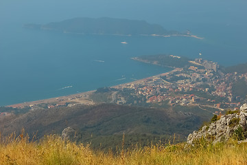 Image showing Montenegro, Rafailovici. view on sea beach