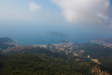 Image showing Montenegro, Rafailovici. view on sea beach