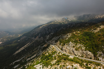 Image showing The mountain road in Montenegro.