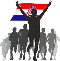Image showing Athlete With The Croatia