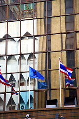 Image showing  flag terrace  thailand  in office district palaces     