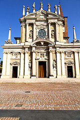 Image showing busto arsizio  in  the old      closed sidewalk italy  lombardy 