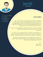 Image showing Cool new modern cover letter template