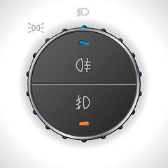 Image showing Digital light control gauge for automobiles