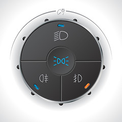 Image showing Digital light control gauge design for automobiles