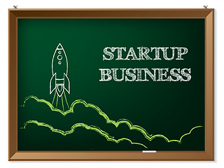 Image showing Startup business background design