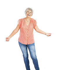 Image showing happy old woman