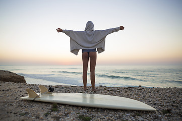 Image showing Surfer Girl