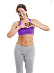 Image showing Happy athletic woman