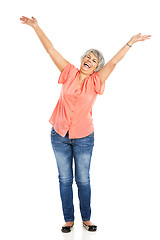 Image showing Happy old woman