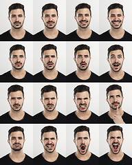 Image showing Man in different moods