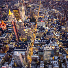 Image showing Top view of New York City