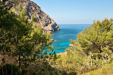 Image showing Beautiful landscape view to the blue sea