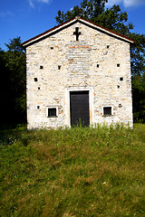 Image showing  italy  lombardy     in  the arsago seprio old   church  closed 