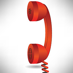 Image showing red handset