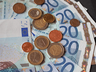 Image showing Euro bank notes