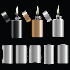 Image showing set of lighters