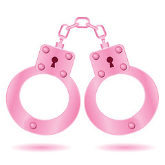 Image showing pink handcuffs