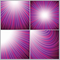 Image showing pink rays backround